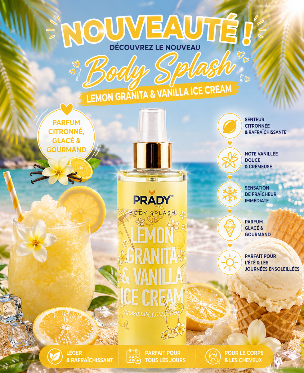 Brume Corps & Cheveux "Lemon Granita & Vanilla Ice Cream" 250ml