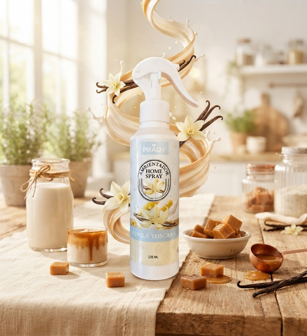 🍦 Spray d’Ambiance Prady - Vanille Toscane (220 ml)